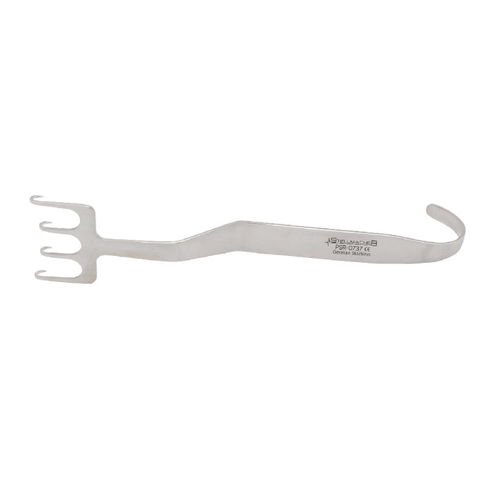Freeman Retractor 18 cm, 4 Sharp Prongs, 22 mm Wide
