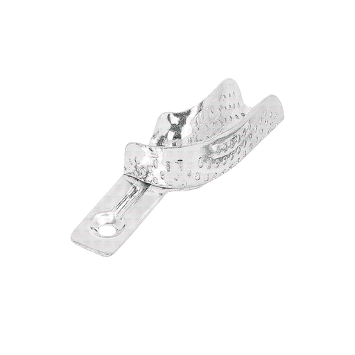 partial aluminium dental impression tray instrument