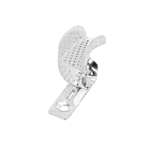 partial aluminium dental impression tray instrument