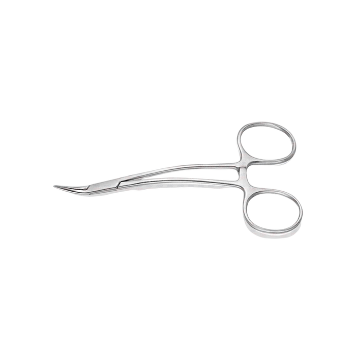 Peet's Forceps #697, Curved Handles, 30_ Angled Tips, 12cm - ddpeliteusa