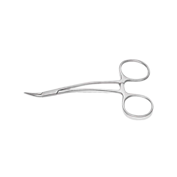 Peet's Forceps #697, Curved Handles, 30_ Angled Tips, 12cm - ddpeliteusa