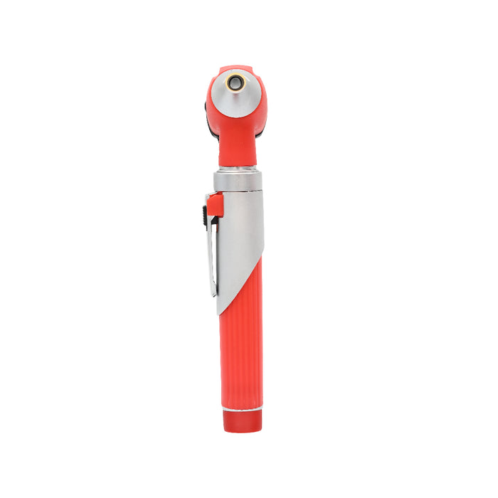 Fiber Optic Mini Otoscope Red Color Pocket Otoscope With Case ENT Diagnostic Set