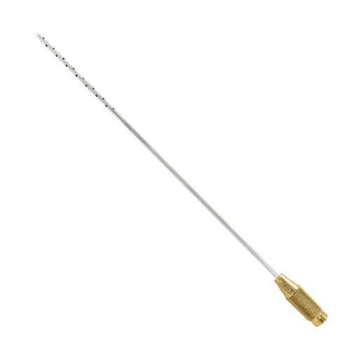 Entner Liposuction Cannula, Bayonet Handle, 3.0mm, 30 Holes 1.5mm, 30cm