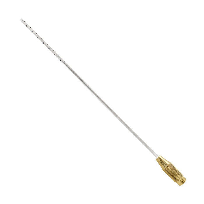 Entner Liposuction Cannula, Bayonet Handle, 3.0mm, 30 Holes 1.5mm, 30cm