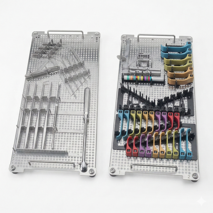 SL MCC Lumbar Retractor Set ? 2 Inserts, with Tray