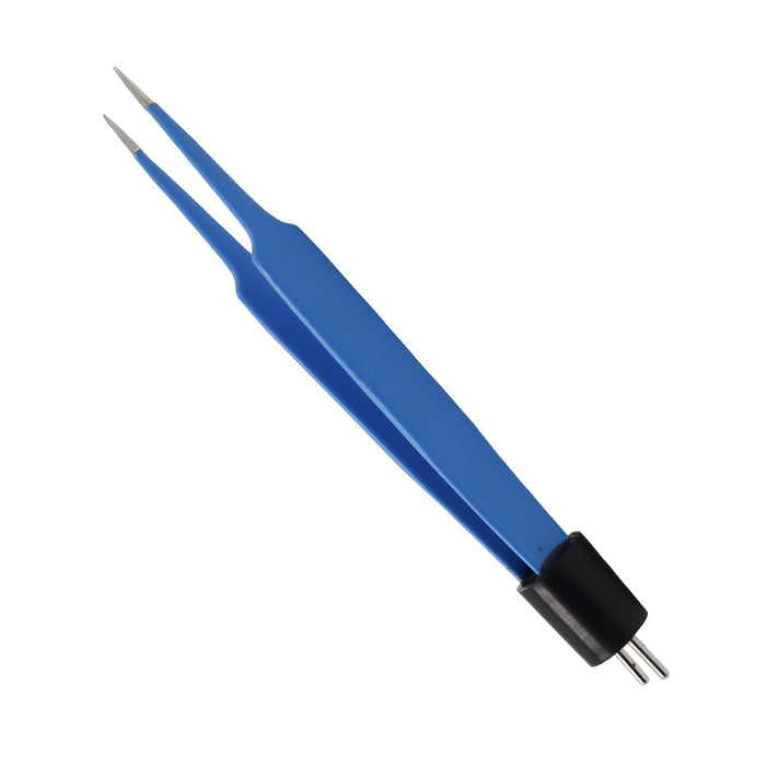 Non-Stick Bipolar Forceps, Straight, 110 mm, European Flat Plug