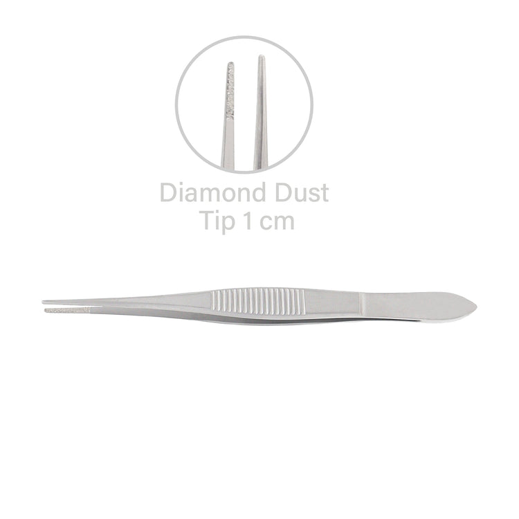 Microsurgery Forceps Straight 15cm Diamond Jaw