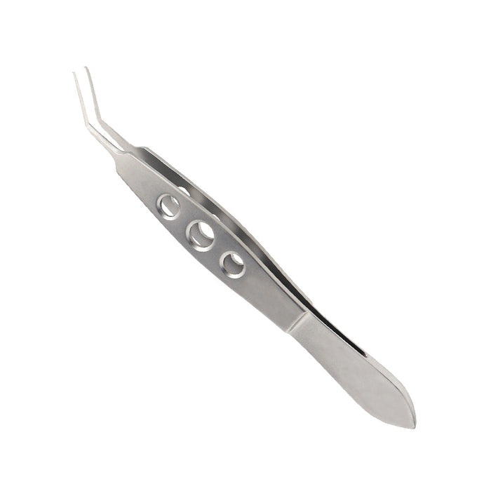 Masket Capsulorhexis Forceps, Very Delicate, Short Handle, Curved Triangular Tips