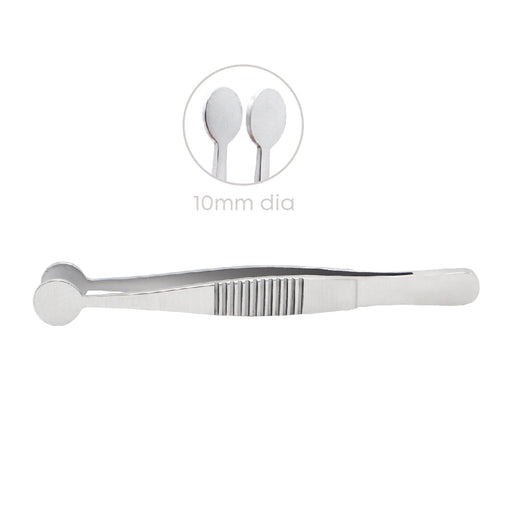 Cup-Shaped Forceps Straight 8cm Oval Shaft