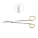 Lexer-Baby Dissecting Scissors Curved 10cm