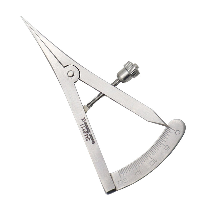Castroviejo Caliper Marker 0-20mm, Straight, 9cm, Variant