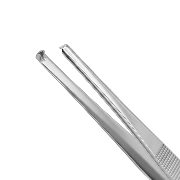 Microsurgery Forceps 1x2 Teeth Straight Diamond Jaw 15 cm 0.3 mm