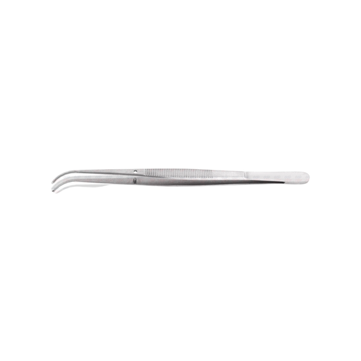 Semkin Tissue Forceps #757A, 1 X 2 Teeth, Curved, 12.5cm - ddpeliteusa