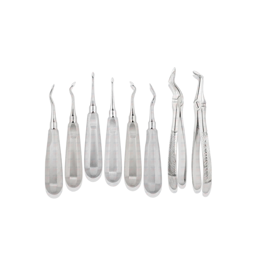 Spade Root Tip Kit, 6 Elevators and 2 Root Forceps - ddpeliteusa