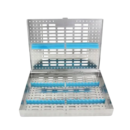 Sterilizing Cassette for Twenty Instruments
Sterilizing Cassette for 20 Instruments
Sterilizing Cassette 
