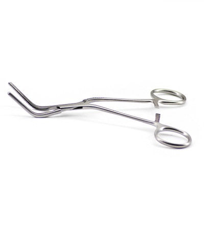 4 3/4" Debakey Ring Handle Bulldog Clamp, Straight 90° jaw