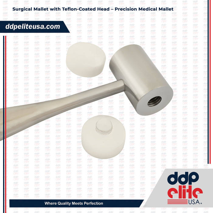 Surgical Mallet with Teflon-Coated Head – Precision Medical Mallet