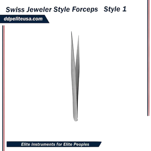 Swiss Jeweler Style Forceps - Style 1