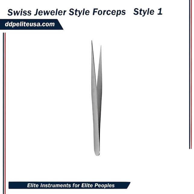 Swiss Jeweler Style Forceps - Style 1