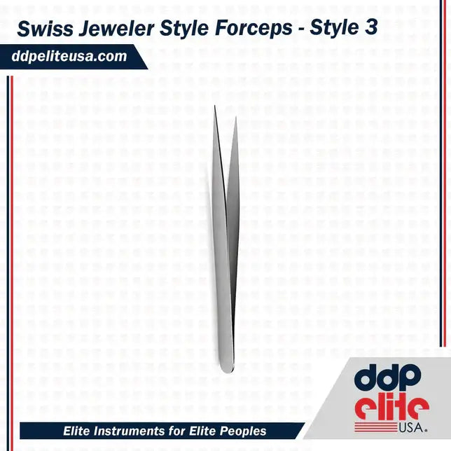 Swiss Jeweler Style Forceps - Style 3