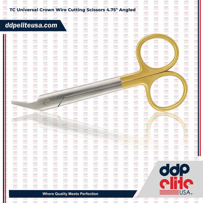 T/C Universal Crown Wire Cutting Scissors 4.75″ Angled
