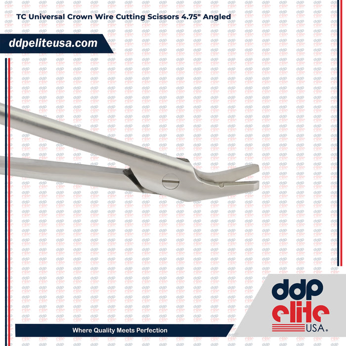 T/C Universal Crown Wire Cutting Scissors 4.75″ Angled