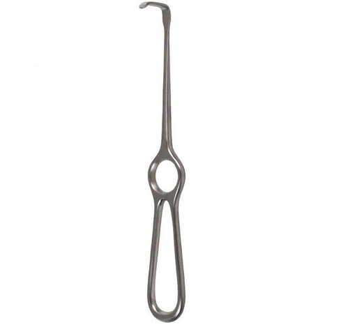 The Kocher-Langenbeck Retractor measures 8 1/2 x 15 mm