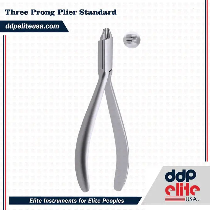 Standard Three Prong Plier for Orthodontic Use | DDp Elite USA