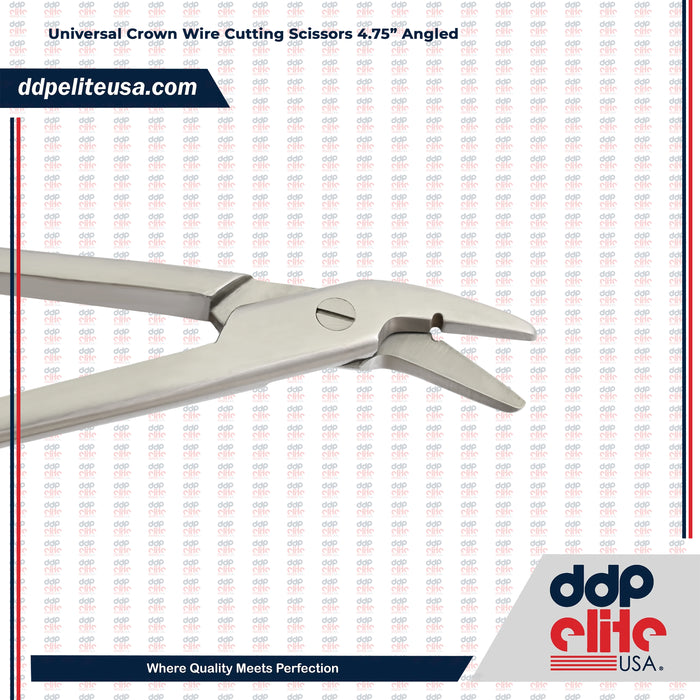 Universal Crown Wire Cutting Scissors 4.75" Angled