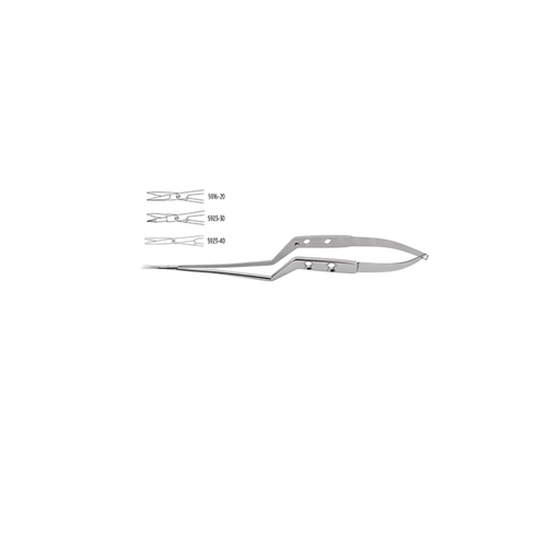 Yasargil Micro Bayonet Scissors - Fenestrated Handle - ddpeliteusa