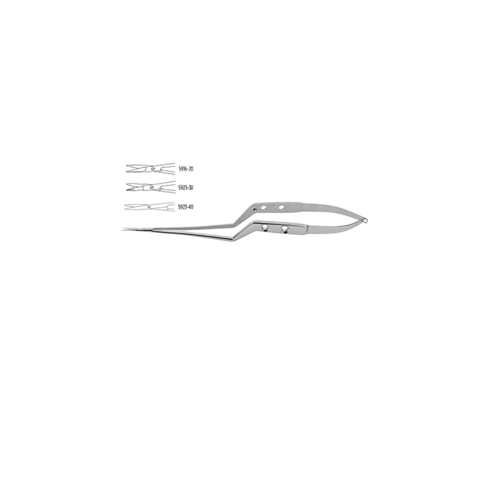 Yasargil Micro Bayonet Scissors - Fenestrated Handle - ddpeliteusa