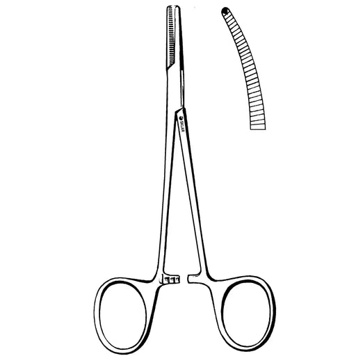 Halsted-Mosquito Hemostatic Forceps 1x2 Teeth Curved