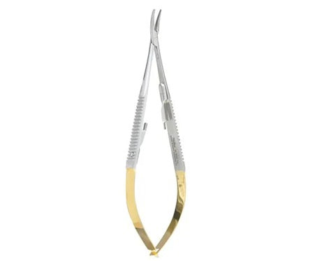 Castroviejo Needle Holder  curved smooth jaws