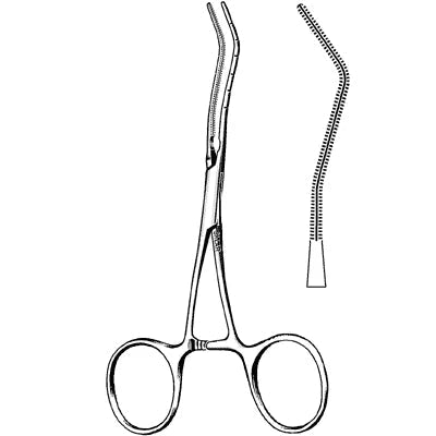 Neonatal Vascular Clamp Fig. 4 Angled (13cm-14cm Variants)