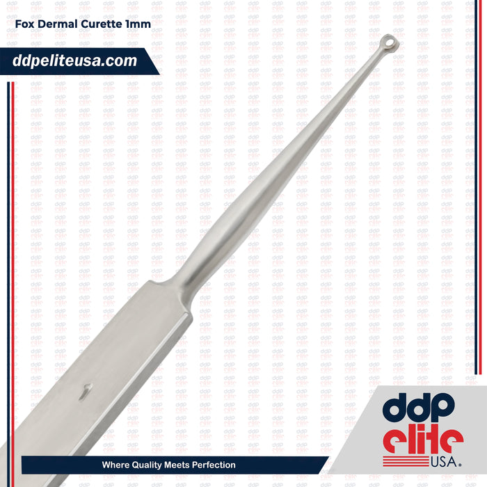 Fox Dermal Curette Round 1mm Surgical Dermatology Instruments Podiatry