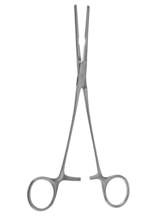 8" Glover Patent Ductus Clamp, Straight Jaws, Angled