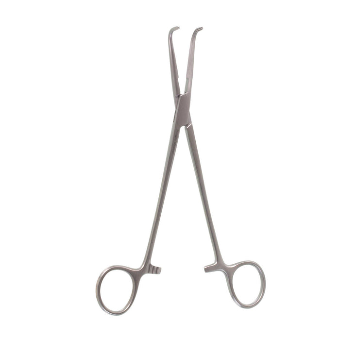 8 3/4" Right-Angled Clamp Forceps, Mixer, Long Serrated