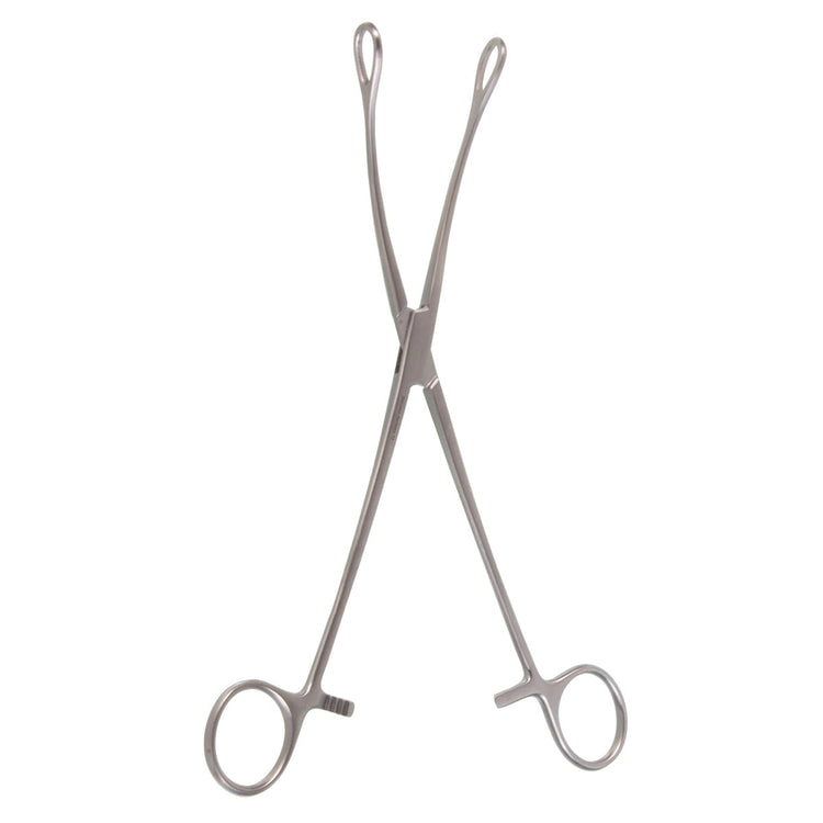 9 1/2" Foerster Sponge Forceps with Curved, Smooth Jaws