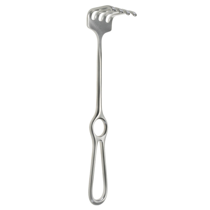 Israel Retractor 4 prong blunt, 1 5/8" wide by 1 5/8" deep