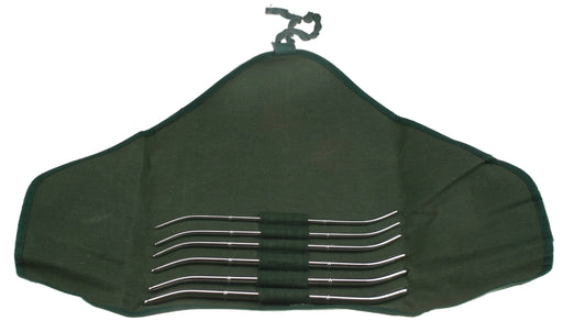 Set of six Hank uterine dilation devices, measuring 10 1/2 inches