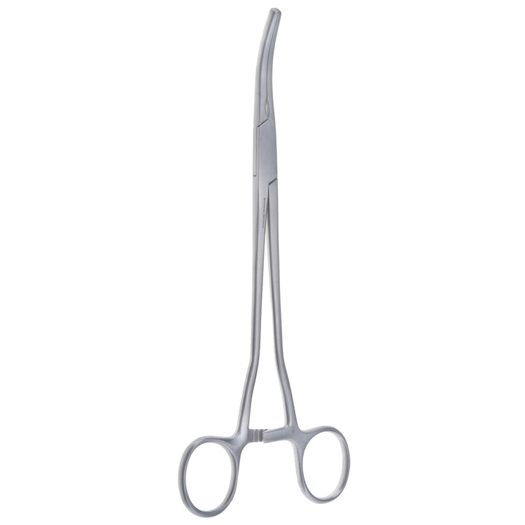 8 1/2" Rogers Hysterectomy Forceps, Two and a Half Curved Teeth