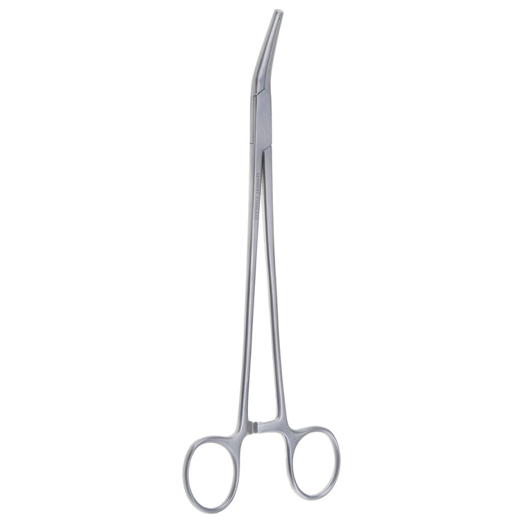 8 1/4" Phaneuf Artery/Uterine Forceps, Oriented on a Flat Surface