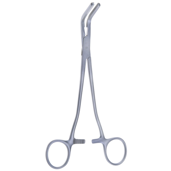 8" Heaney Hysterectomy Forceps, Angled at Jaws