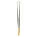 7" Tissue Forceps, TC, 1x2 Teeth, Standard