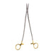 10 1/4" Bozeman Needle Holder, TC, curved shanks and straight jaw
