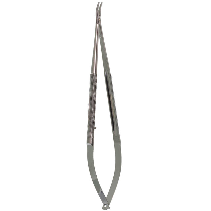 Micro Needle Holder with Smooth, Non-serrated Jaws and No Locking Mechanism