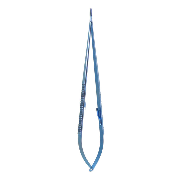 9 1/2" FineTouch Castroviejo Micro Needle Holder - Straight, With Lock, Titanium