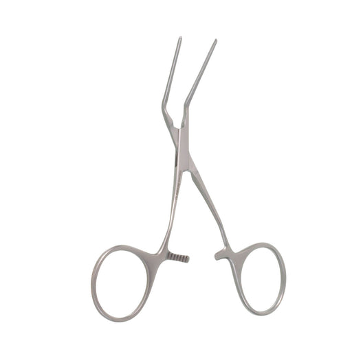 Debakey Castaneda Clamp  1.4mm 45° jaws curved handle