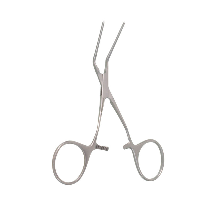 Debakey Castaneda Clamp  1.4mm 45° jaws curved handle