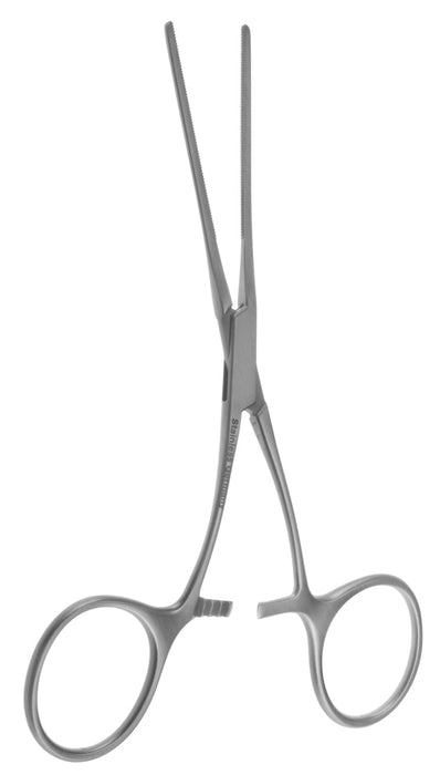 Neonatal Vascular Clamp, Straight Jaws, Curved Shank